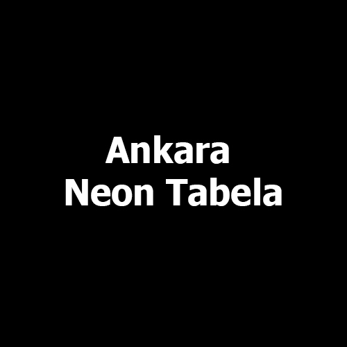 Ankara Neon Led Tabela